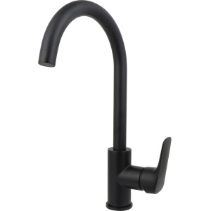 Смеситель для кухни Акватек Вега AQ1082MB матовый черный