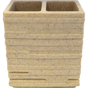 Стакан Ridder Brick 22150211 для зубных щеток, бежевый