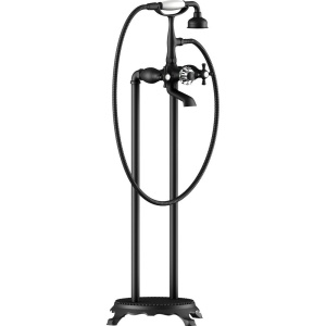 Напольный смеситель для ванны с душем Timo Nelson 1900/03Y-CR черный