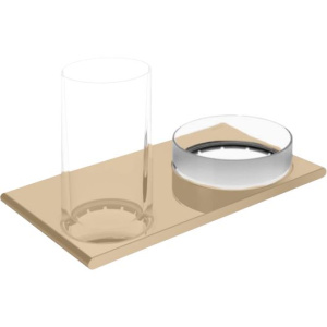 Стакан Keuco Edition 400 11554 с чашей для мелочей, бронза Стакан Keuco Edition 400 11554 с чашей для мелочей, бронза