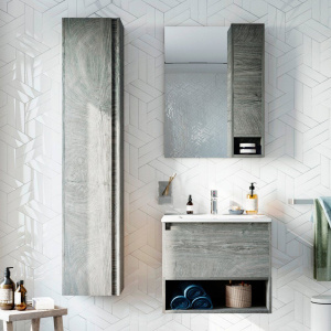 Мебель для ванной STWORKI Карлстад 60 дуб рошелье, в стиле лофт, подвесная (комплект, гарнитур) Мебель для ванной STWORKI Карлстад 60 дуб рошелье, в стиле лофт, подвесная (комплект, гарнитур)