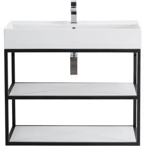 Консоль Cezares Cadro 80 2-х ярусная, подвесная, белые полки