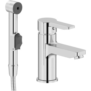 Смеситель для раковины IDDIS Sena SENSB00i08 с гигиеническим душем Смеситель для раковины IDDIS Sena SENSB00i08 с гигиеническим душем