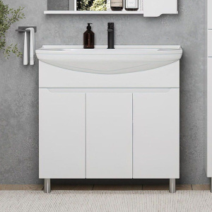 Тумба с раковиной SanStar Bianca 85