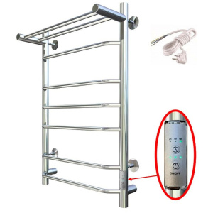 Полотенцесушитель электрический Тругор Браво ПЭК СП3П 80x50, с полкой Полотенцесушитель электрический Тругор Браво ПЭК СП3П 80x50, с полкой