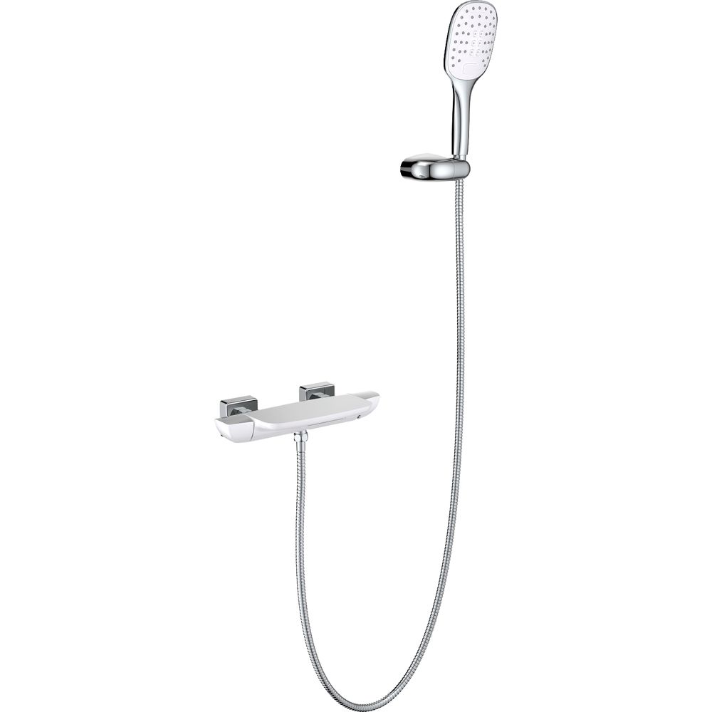 Смеситель для ванны с душем Timo Helmi 4024/00-16Y хром белый Смеситель для ванны с душем Timo Helmi 4024/00-16Y хром белый