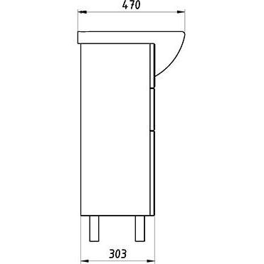 Купить Мебель для ванной ASB-Mebel Мессина 80, с дверками в Москве с доставкой Мебель для ванной ASB-Mebel Мессина 80, с дверками