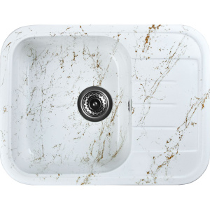 Мойка кухонная Wisent WB20-13 мрамор бело-золотой