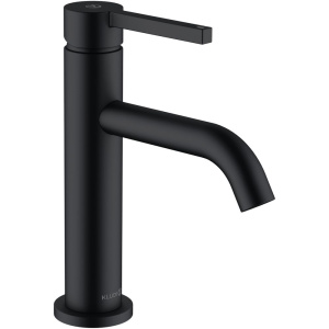 Смеситель для раковины Kludi Nova Fonte Pura 202883915 черный матовый, с донным клапаном