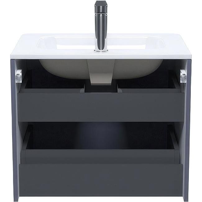 Купить Мебель для ванной IDDIS Edifice 60 подвесная, темно-серая в Москве с доставкой Мебель для ванной IDDIS Edifice 60 подвесная, темно-серая