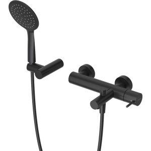 Смеситель для ванны с душем Cezares Leaf VD-L-NOP черный матовый