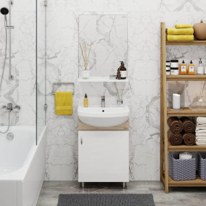 Мебель для ванной Onika Эко 52 дуб сонома Мебель для ванной Onika Эко 52 дуб сонома