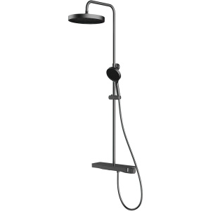 Душевая стойка Vincea Inspire VSFS-3I12TGM с термостатом, вороненая сталь Душевая стойка Vincea Inspire VSFS-3I12TGM с термостатом, вороненая сталь