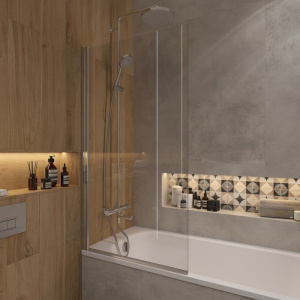 Шторка на ванну Jacob Delafon Struktura E6D042 Шторка на ванну Jacob Delafon Struktura E6D042