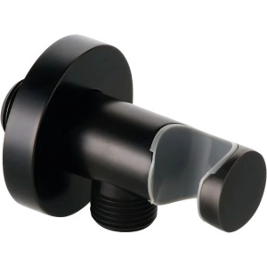 Шланговое подключение Kludi 6054739-00 с держателем для душа, черное матовое Шланговое подключение Kludi 6054739-00 с держателем для душа, черное матовое