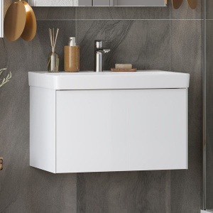 Тумба с раковиной AQUATON Асти 70 белая Тумба с раковиной AQUATON Асти 70 белая