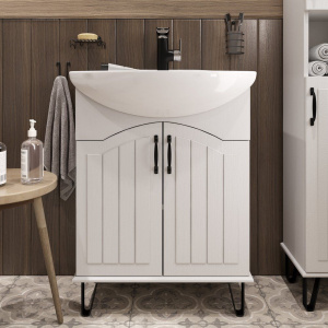 Тумба с раковиной DIWO Сочи 65, белая Тумба с раковиной DIWO Сочи 65, белая