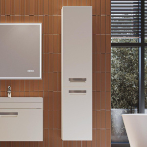 Шкаф-пенал Velvex Estea 160 универсальный, белый матовый