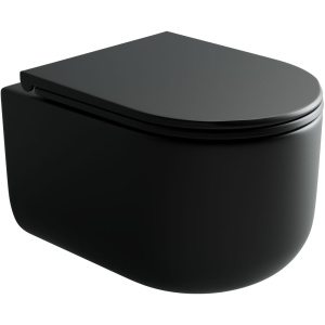Унитаз подвесной Ceramicanova Ulma Rimless CN4006MB черный матовый