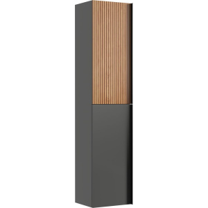 Шкаф-пенал Sancos Delta 35 дуб красный, графит