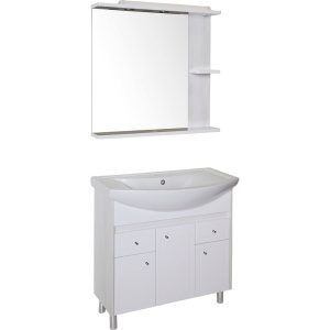 Мебель для ванной ASB-Mebel Орхидея 80 белая, северное дерево Мебель для ванной ASB-Mebel Орхидея 80 белая, северное дерево