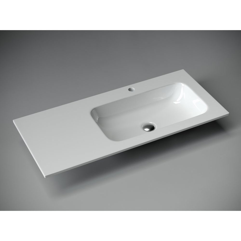 Купить Мебель для ванной Sancos Delta 100 R дуб светлый, белый в Москве с доставкой Мебель для ванной Sancos Delta 100 R дуб светлый, белый