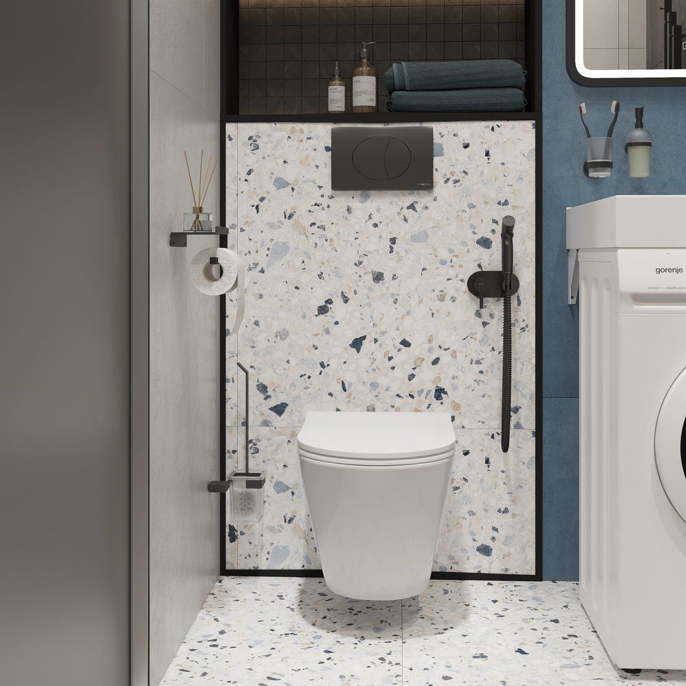 Купить Унитаз подвесной STWORKI Молде 7551N003-7700 безободковый, с микролифтом в Москве с доставкой Унитаз подвесной STWORKI Молде 7551N003-7700 безободковый, с микролифтом