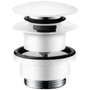 Донный клапан Push-open для раковины Hansgrohe 50100700 белый матовый Донный клапан Push-open для раковины Hansgrohe 50100700 белый матовый