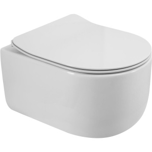 Унитаз подвесной BelBagno Soft BB084CH-TOR безободковый, крышка BB2034SC с микролифтом Унитаз подвесной BelBagno Soft BB084CH-TOR безободковый, крышка BB2034SC с микролифтом