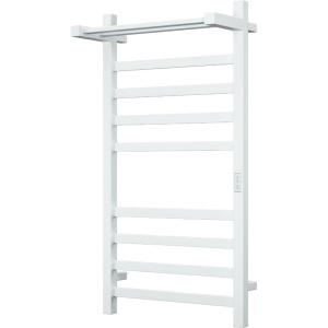 Полотенцесушитель электрический Bauedge Hotel Shelf R с полкой, 50х100, белый полуматовый Полотенцесушитель электрический Bauedge Hotel Shelf R с полкой, 50х100, белый полуматовый