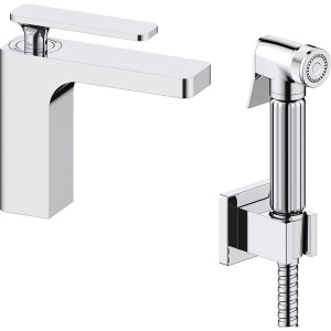 Смеситель для раковины Timo Torne 4360/00G с гигиеническим душем