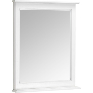 Зеркало ASB-Woodline Венеция 70 белое, патина серебро