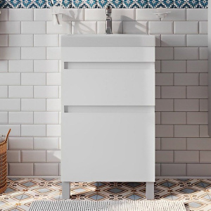 Тумба с раковиной IDDIS Zodiac 50 напольная, с ящиками