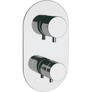 Термостатический смеситель Remer Elegance NT93 С ВНУТРЕННЕЙ ЧАСТЬЮ, для ванны с душем, 3 потребителя