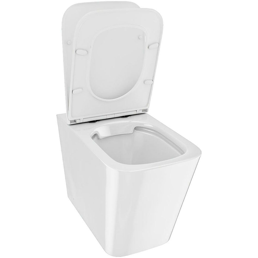 Купить Унитаз приставной IDDIS Bild BILRDSEi26 с микролифтом, безободковый в Москве с доставкой Унитаз приставной IDDIS Bild BILRDSEi26 с микролифтом, безободковый