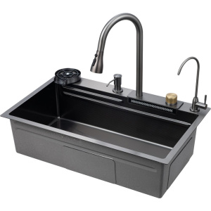 Комплект Savol S-SC003Q с водопадом, графит