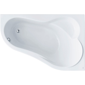Акриловая ванна Santek Ибица R 150x100 см, угловая, с каркасом, со сливом-переливом, асимметричная