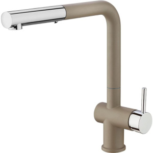 Смеситель для кухни Paini Cox HD72566CR1KM с выдвижной лейкой, granite truffle