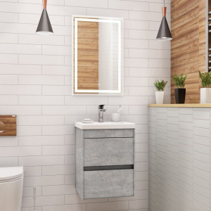 Мебель для ванной Art&Max Family 40, подвесная, Cemento Veneto