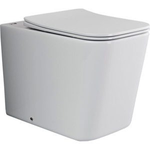 Унитаз приставной Ceramicanova Cubic Rimless CN1809 с микролифтом, безободковый Унитаз приставной Ceramicanova Cubic Rimless CN1809 с микролифтом, безободковый