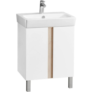 Тумба с раковиной Aquaton Кантри 60 1A2574K0AHB20 белая, дуб верона