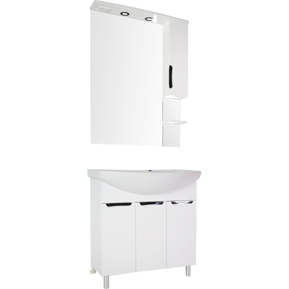 Купить Мебель для ванной ASB-Mebel Мессина 80, с дверками в Москве с доставкой Мебель для ванной ASB-Mebel Мессина 80, с дверками