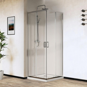 Душевой уголок Vincea City VSS-5CT900CL 90х90 см, профиль хром, стекло прозрачное