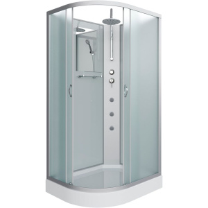 Душевая кабина Niagara Classic NG-3312-14RBKTG 120х80 см, без крыши, с гидромассажем и тропическим душем