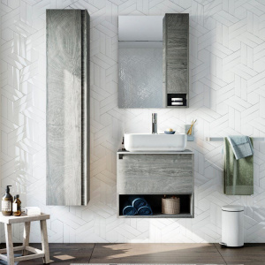 Мебель для ванной STWORKI Карлстад 60 дуб рошелье, роверелла, в стиле лофт, подвесная (комплект, гарнитур) Мебель для ванной STWORKI Карлстад 60 дуб рошелье, роверелла, в стиле лофт, подвесная (комплект, гарнитур)