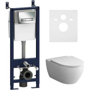 Комплект AM.PM Awe IS30251.111700 кнопка смыва хром глянец