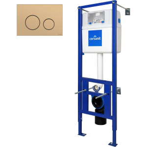 Система инсталляции для унитазов Cersanit Link Pro с кнопкой смыва Cersanit Twins
