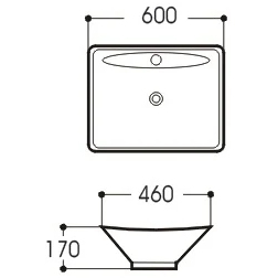 Раковина накладная Aquatek 60 AQ5518-00 белая