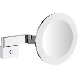 Косметическое зеркало Timo Selene 15276/00 с подсветкой, телескопическое, поворотное, хром Косметическое зеркало Timo Selene 15276/00 с подсветкой, телескопическое, поворотное, хром