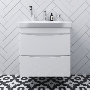 Тумба с раковиной AM.PM Like 65 подвесная, белый глянец